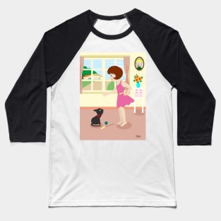 Whim and Girl Baseball T-Shirt